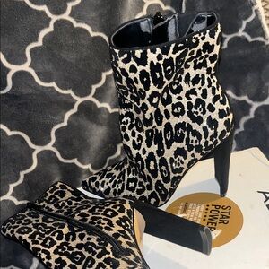 Aldo Glittering Leopard Heeled Boots